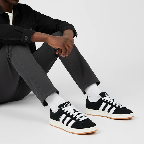 adidas Campus 00s 'Black White Gum' HQ8708 Order adidas Campus 00s 'Black White Gum' HQ8708