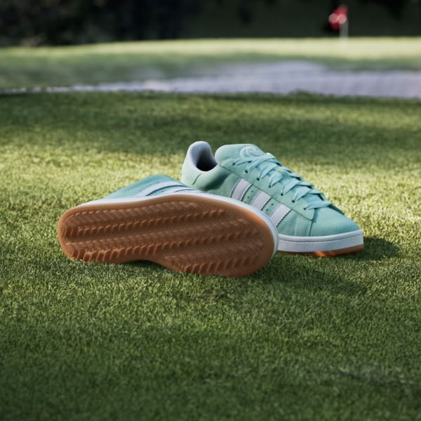 Shop 阿迪达斯 Campus 00s 无钉高尔夫鞋 薄荷绿/云白/胶棕 JQ6805