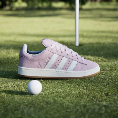 adidas Campus 00s Spikeless Golf Clear Pink/Cloud White/Off White Kasut Golf JR1455 Lookbook adidas Campus 00s Spikeless Golf Clear Pink/Cloud White/Off White Kasut Golf JR1455