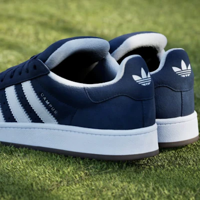阿迪达斯 Campus 00s 无钉高尔夫鞋 夜蓝/云白/棕色 JQ6804 2
