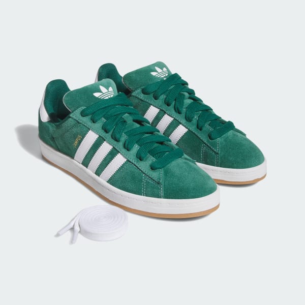 Lookbook 阿迪达斯 Campus 90s ADV 深绿/云白/金属金 JP6018