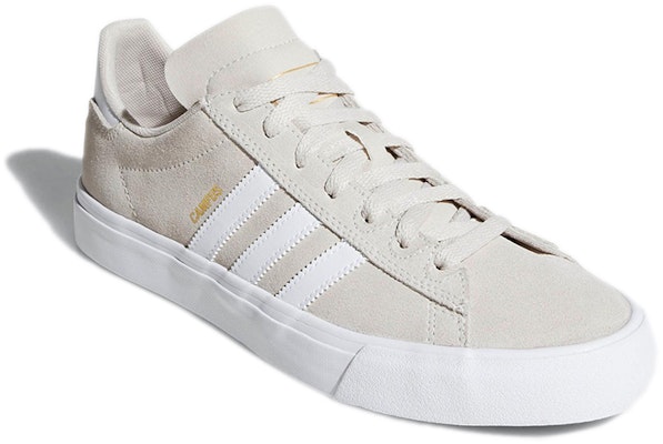 adidas Originals Campus Vulc 2 耐磨防滑 低筒休閒板鞋 灰白色 Lookbook adidas Originals Campus Vulc 2 耐磨防滑 低筒休閒板鞋 灰白色