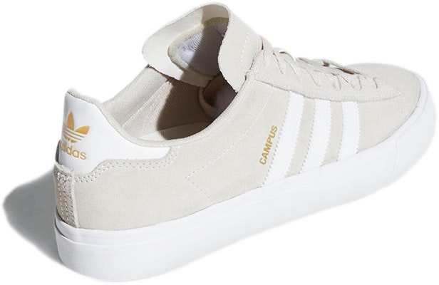 adidas Originals Campus Vulc 2 耐磨防滑 低筒休閒板鞋 灰白色 Shop adidas Originals Campus Vulc 2 耐磨防滑 低筒休閒板鞋 灰白色