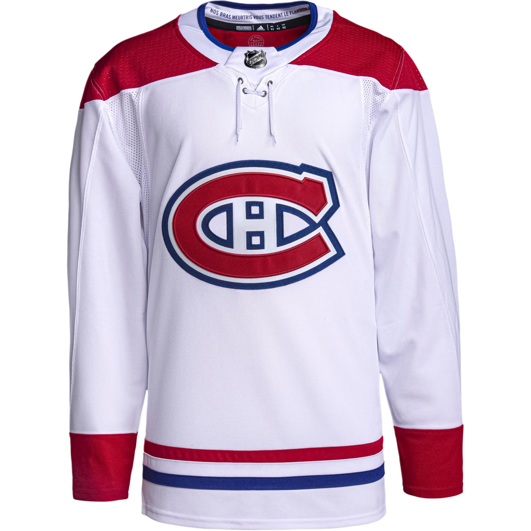 Order adidas Canadiens客場Authentic Pro 白色長袖運動球衣 GT5642