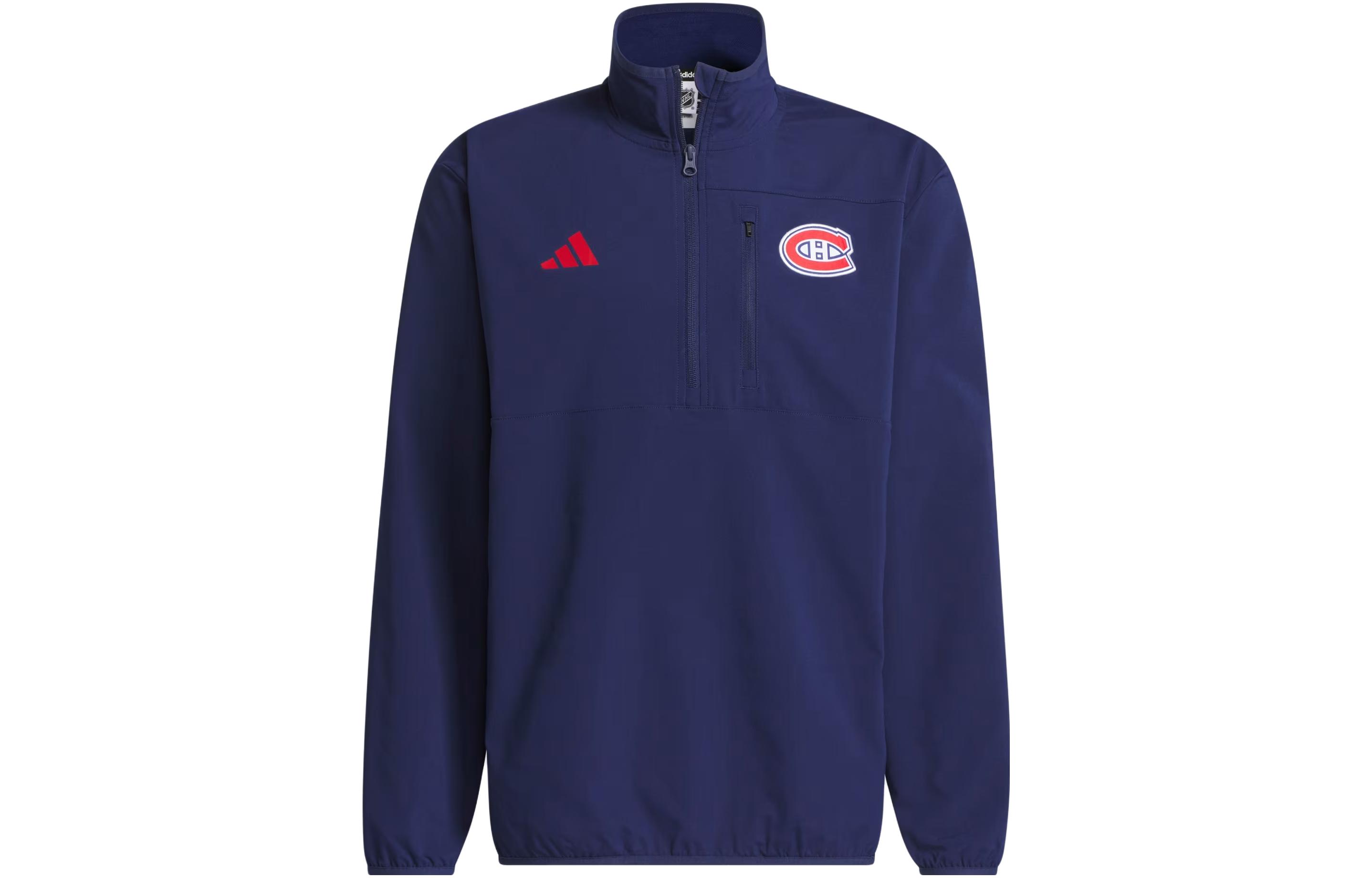 adidas Canadiens Fleece Top Hockey Jacket Navy Blue IP5831