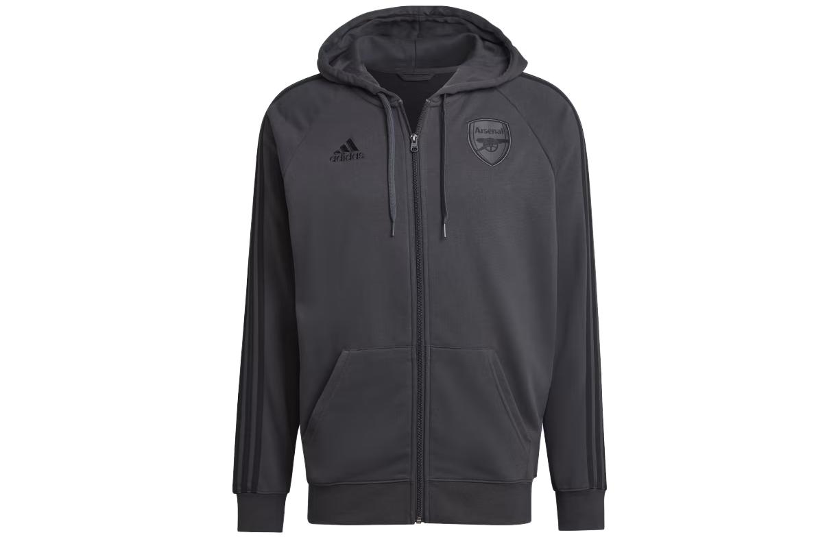 adidas Carbon Zip-Up Hoodie Casual Long Sleeve HF4049