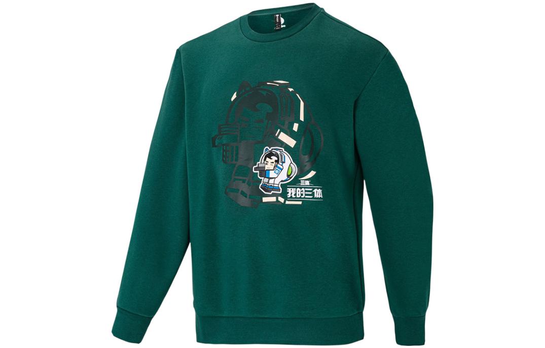 adidas Cartoon Graphic Crewneck Sweatshirt Green Unisex IB8895