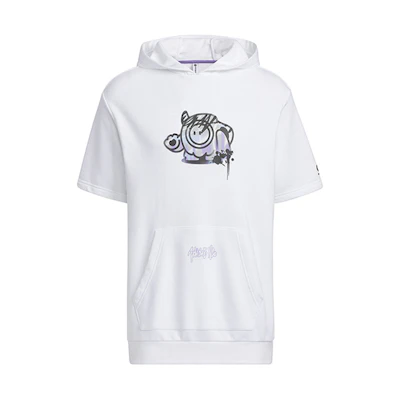 adidas Cartoon Hand-Drawn Graphic Print Sweatshirt Unisex White IA6787