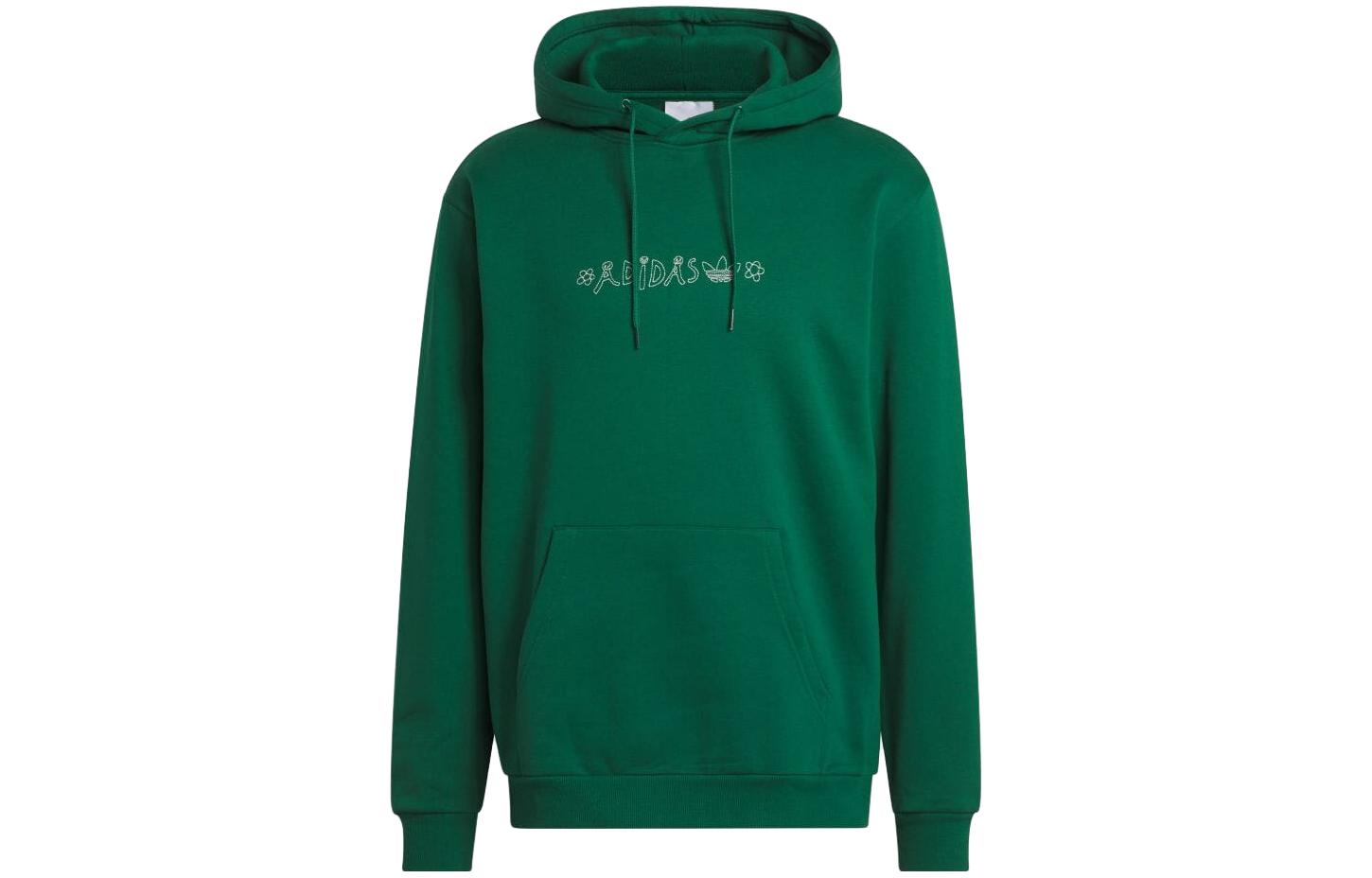 adidas Cartoon Logo Graphic Long Sleeve Sweatshirt Japan Edition Green () II5968-JAPAN