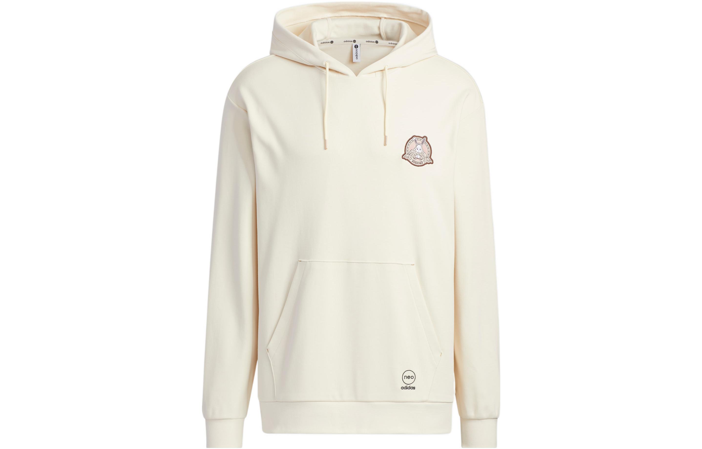 adidas Cartoon Print Pullover Hoodie - Wonder White IQ1591
