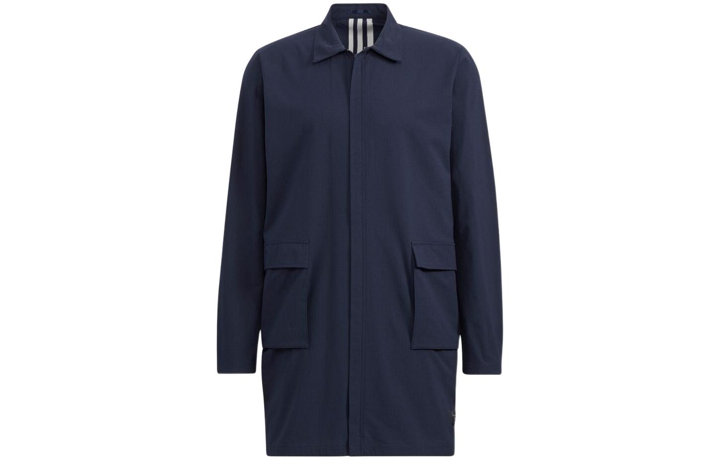 adidas Casual Breathable Long-Sleeve Jacket Navy Blue (Japan Edition) HD0011