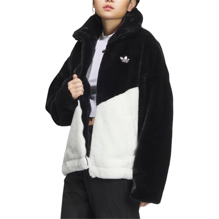 adidas Casual Colorblock Zip Jacket Unisex Black INO981