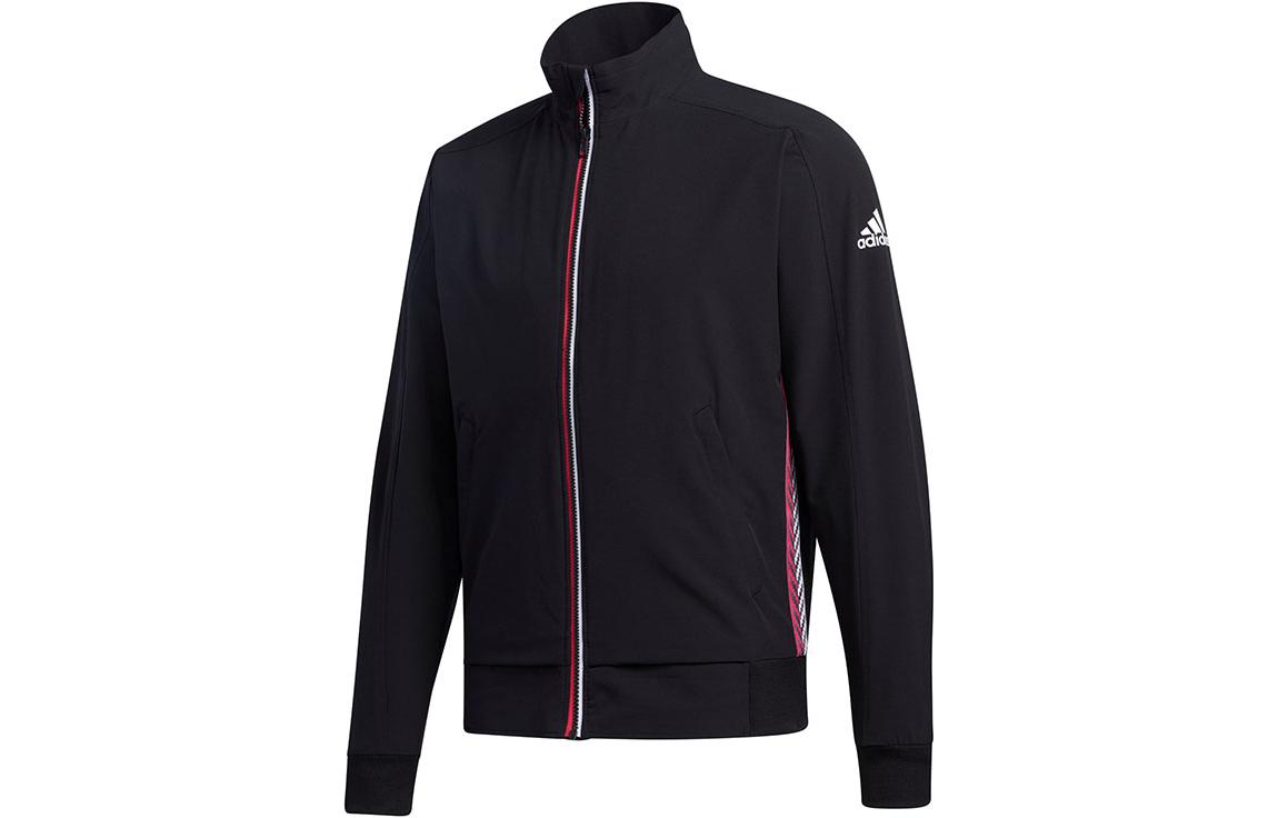 adidas Casual Comfort Striped Hoodie Jacket - Black GD6856