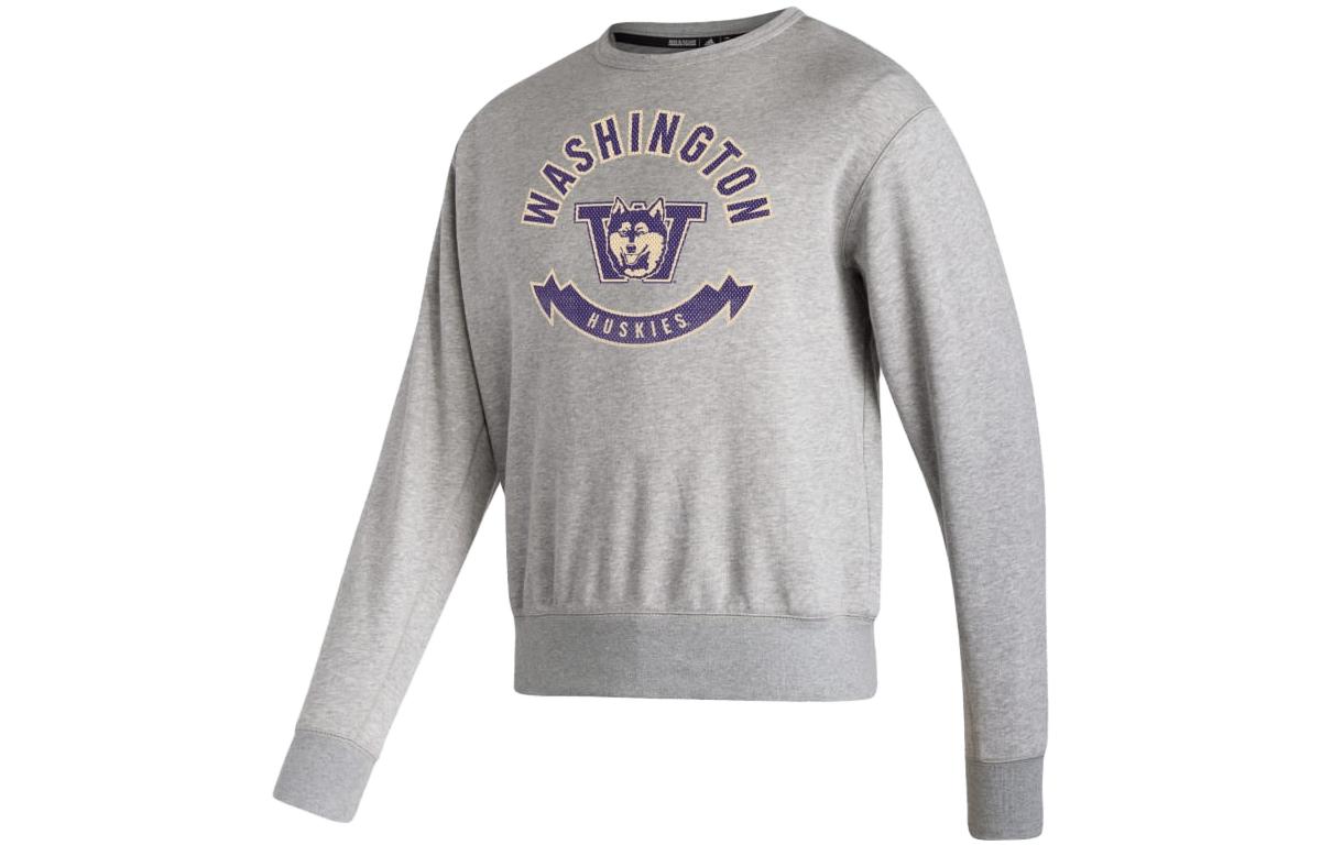adidas Casual Crewneck Long Sleeve Sweatshirt Grey IL8658
