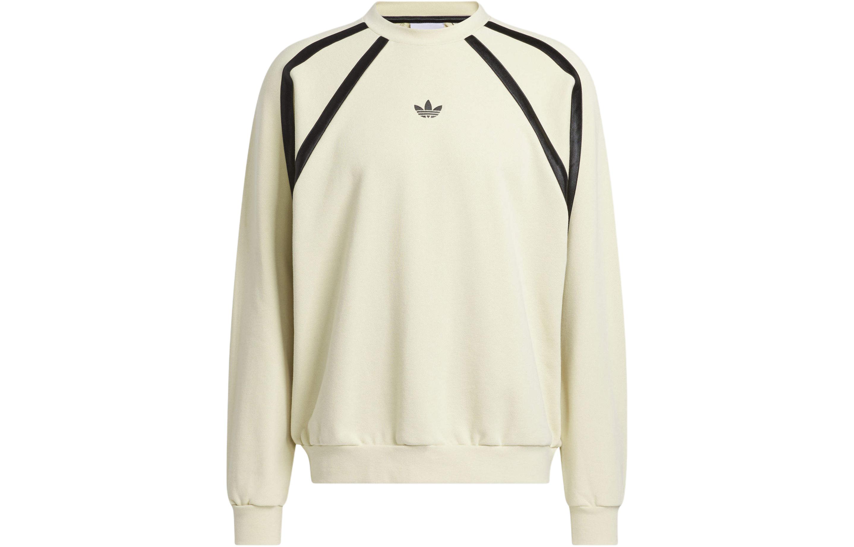 adidas Casual Crewneck Pullover Long-Sleeve Sweatshirt Beige Unisex IR6384
