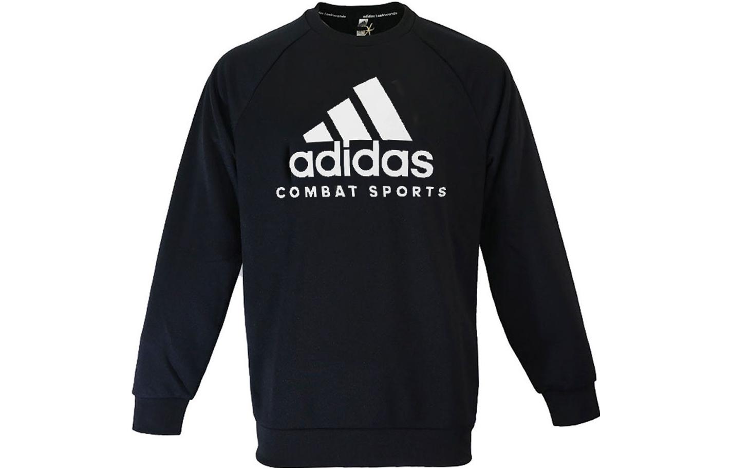 adidas Casual Crewneck Pullover Sweatshirt Unisex White Label Big Logo adiCLTL19-BW