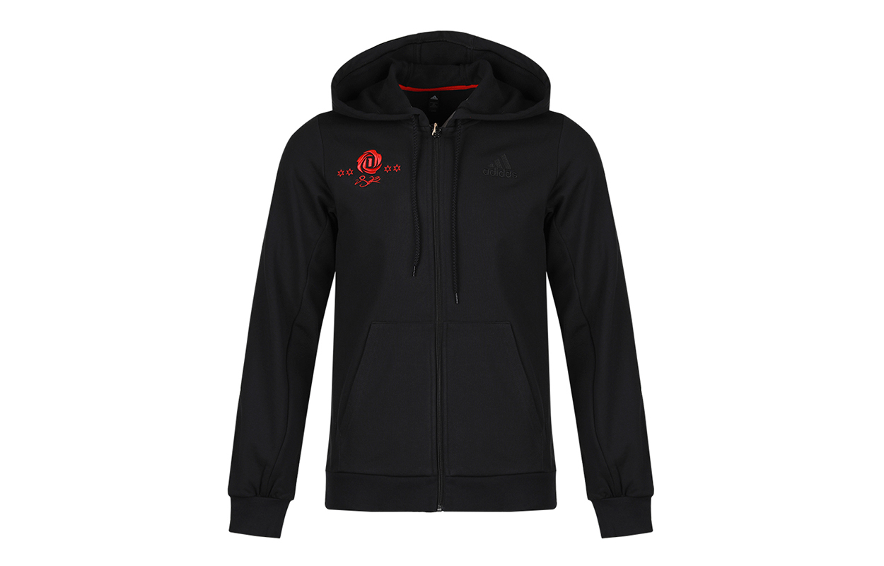 adidas Casual Hoodie Sports Jacket Black GE2928