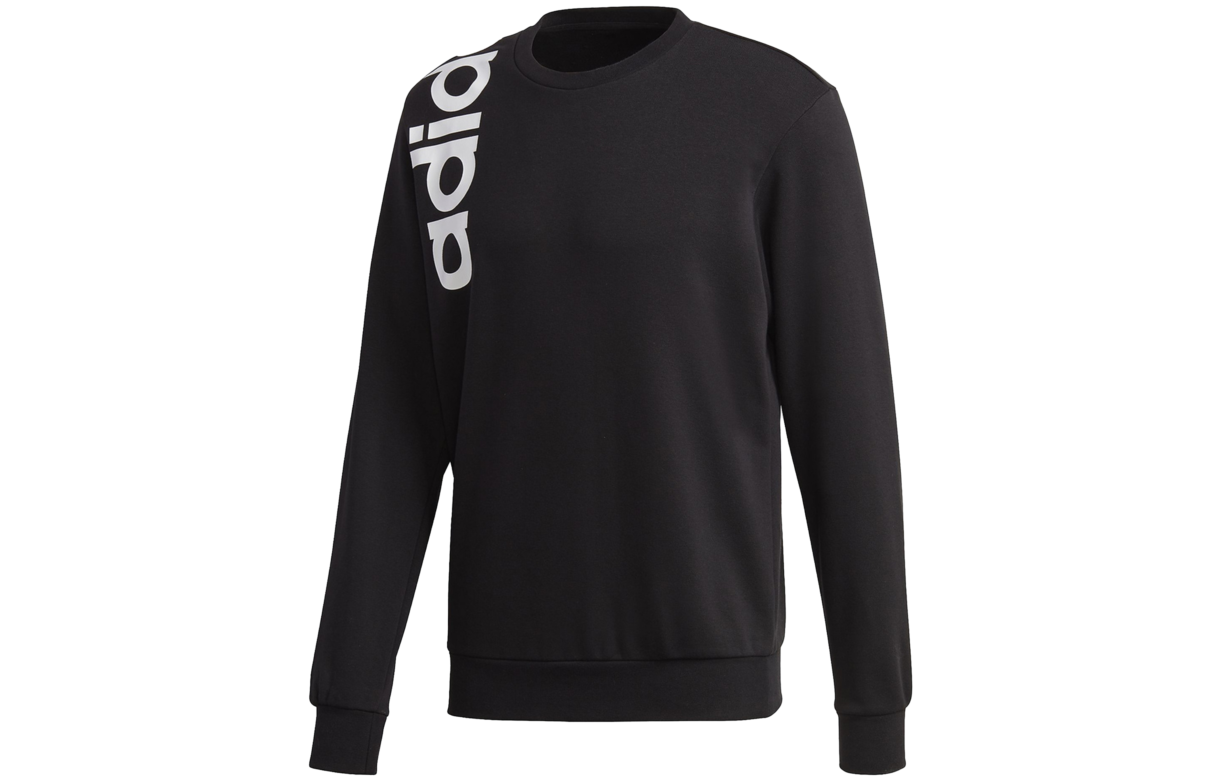 adidas Casual Knit Pullover Crewneck Sweatshirt Black GD5938