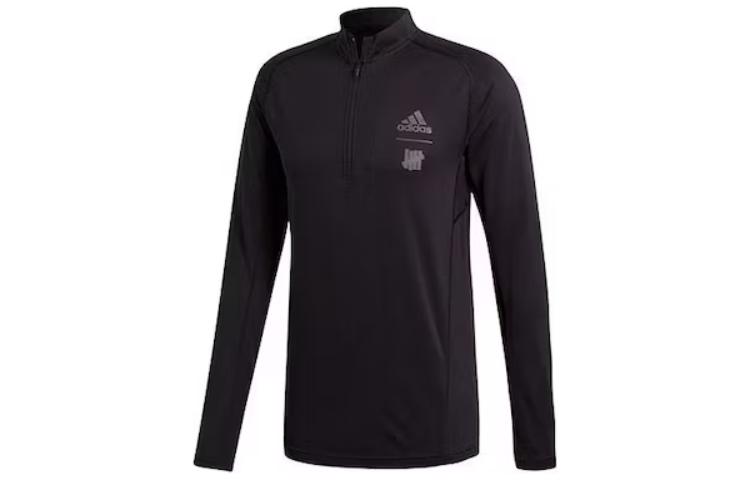 adidas Casual Logo Print High Neck Sweatshirt Unisex Black CZ5943