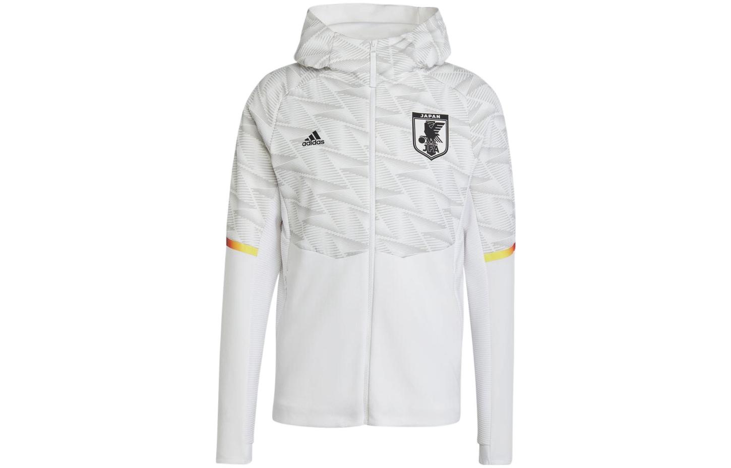adidas Casual Logo Print Hooded Jacket White IC1575