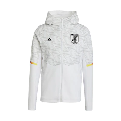 adidas Casual Logo Print Hooded Jacket White IC1575