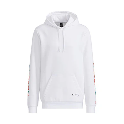 adidas Casual Logo Print Hoodie White HG4875