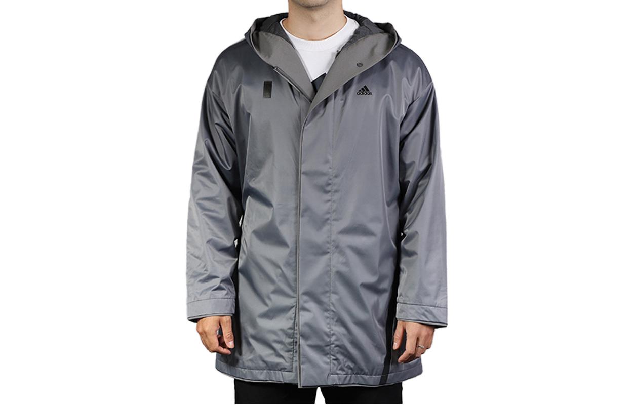 adidas Casual Loose Fit Hoodie Jacket - Solid Gray FJ6762
