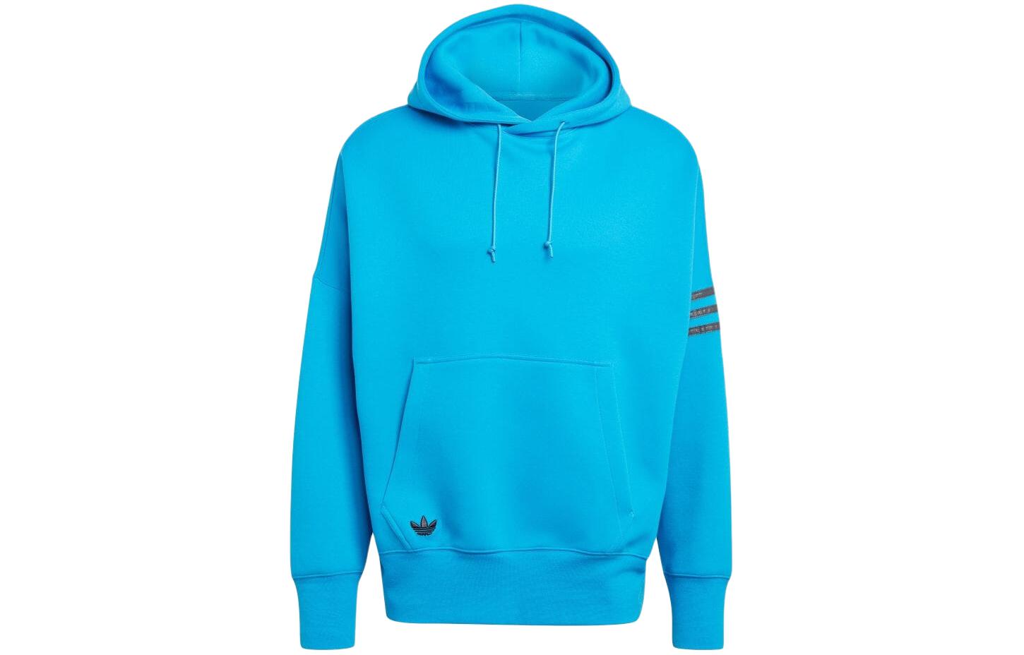 adidas Casual Pullover Hoodie Long Sleeve Blue IS2813