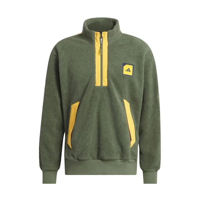 adidas Casual Pullover Long-Sleeve Jacket Green (Japan Edition) HZ3233-JAPAN