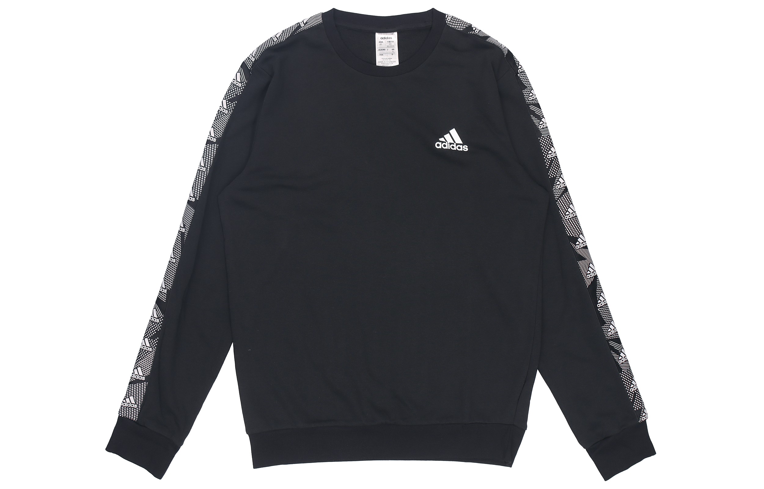 adidas Casual Pullover Sweatshirt Black GD5448