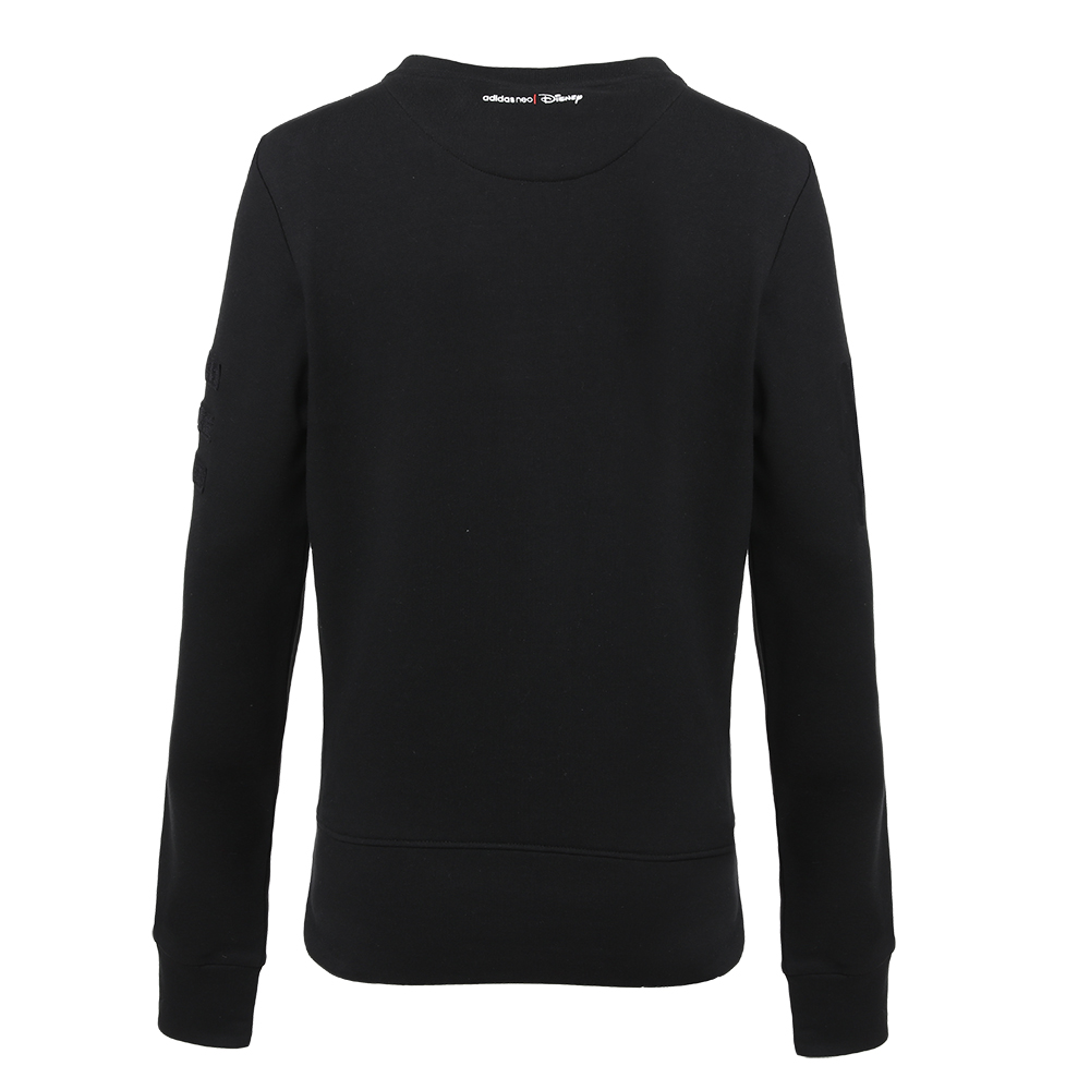 adidas Casual Retro Logo Print Crewneck Sweatshirt Black BP6443