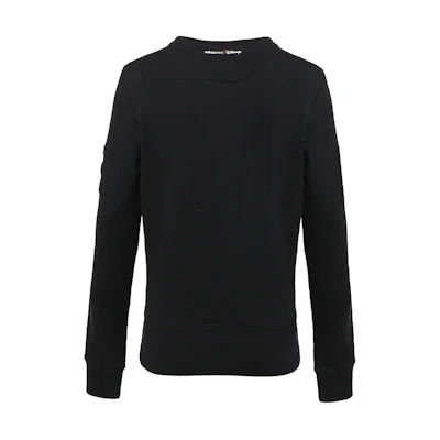 adidas Casual Retro Logo Print Crewneck Sweatshirt Black BP6443