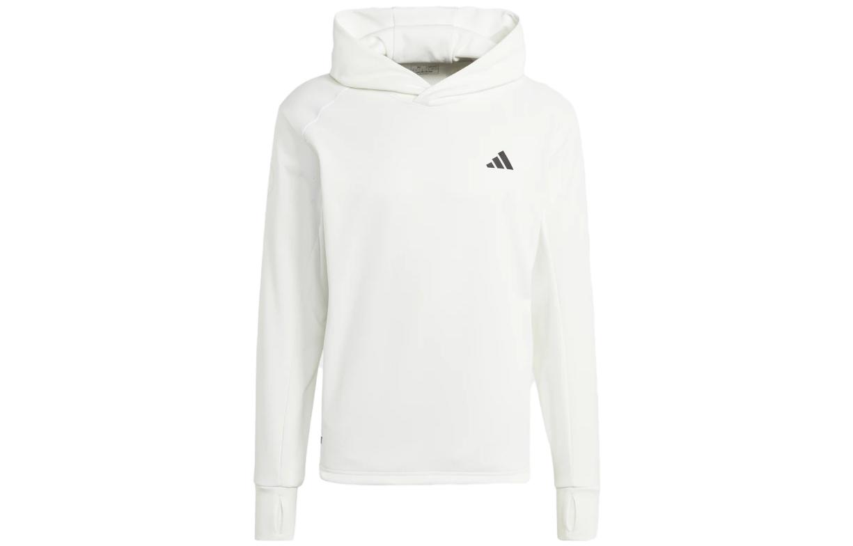 adidas Casual Simple Plain Long-Sleeve Sweatshirt White HR6623