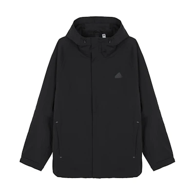 adidas Casual Solid Black Hoodie Jacket IZ1592