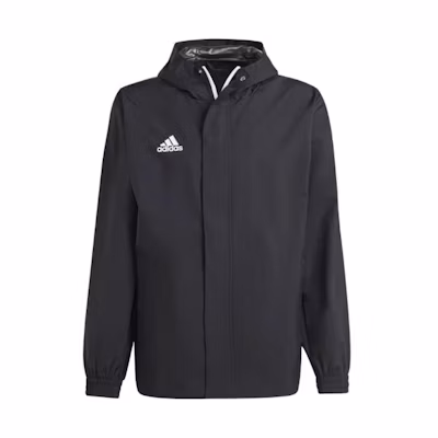 adidas Casual Solid Color Loose Fit Hooded Jacket - Black HAL41-2023D
