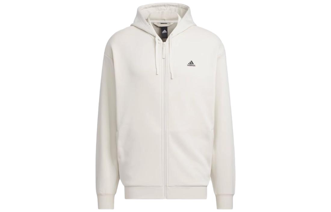 adidas Casual Solid Color Zip Jacket Arid Brown IV7604