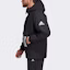 Sizing adidas Jaket Hoodie Hitam Sport Casual Padded DZ1437