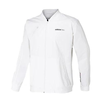 adidas Casual Sports Baseball Jacket White EI4442