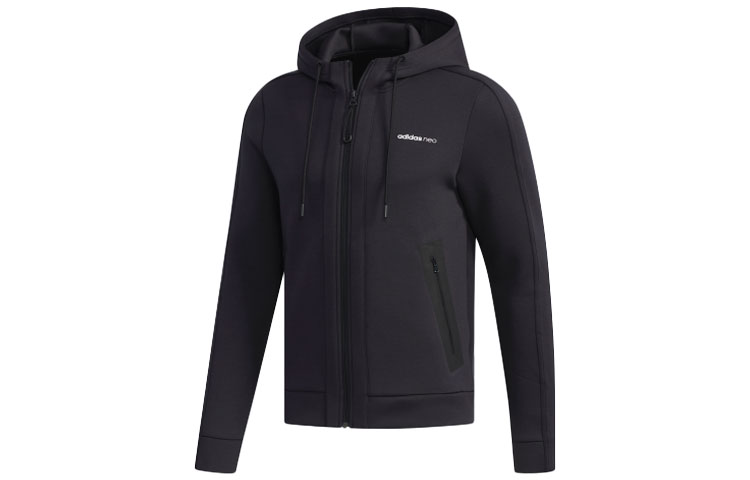 adidas Casual Sports Hooded Jacket Black BQ0794