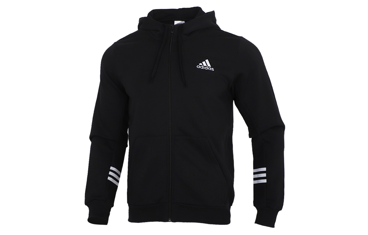 adidas Casual Sports Hooded Jacket Black GD5458