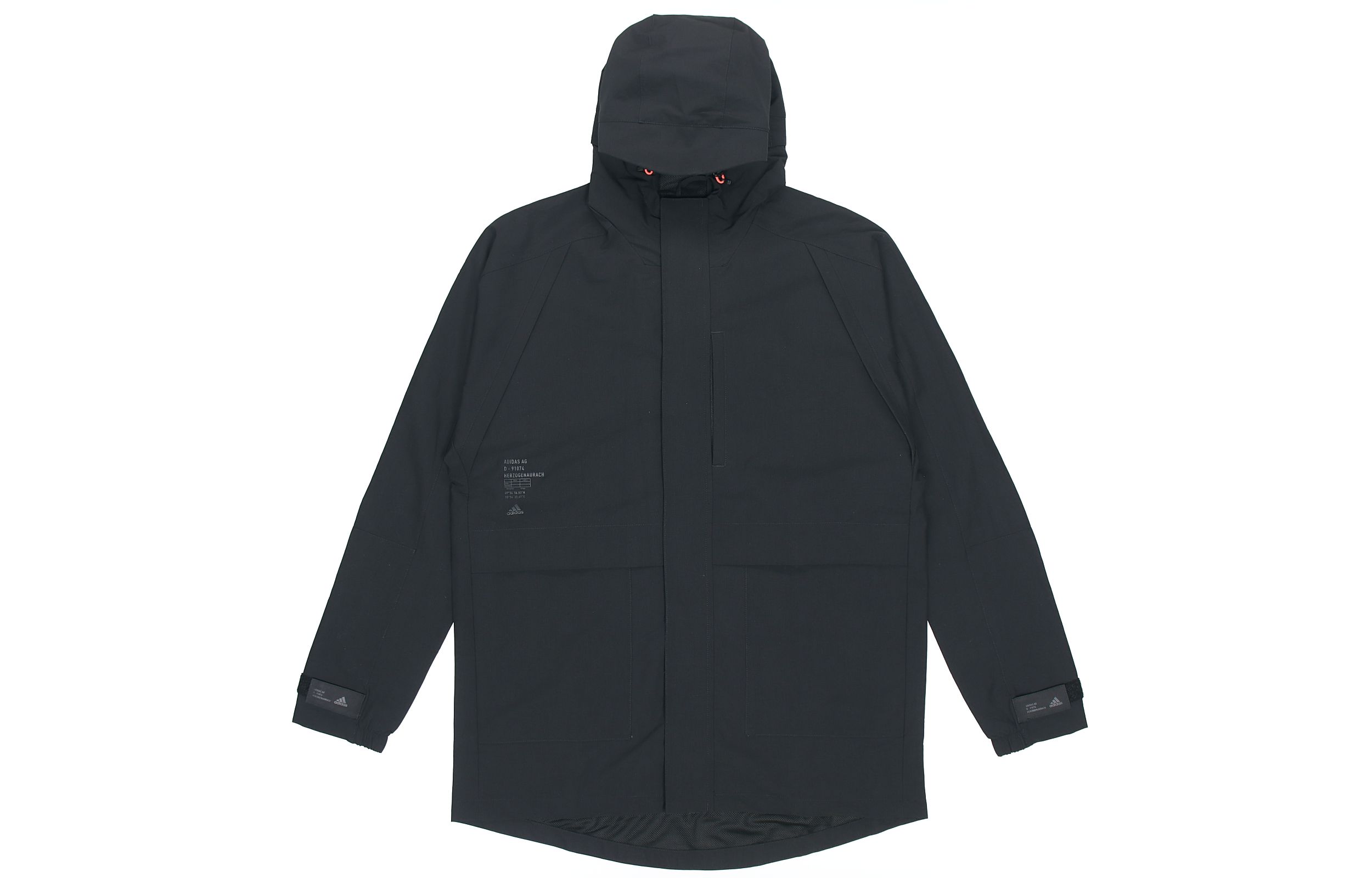 adidas Casual Sports Hooded Jacket Black GF4018