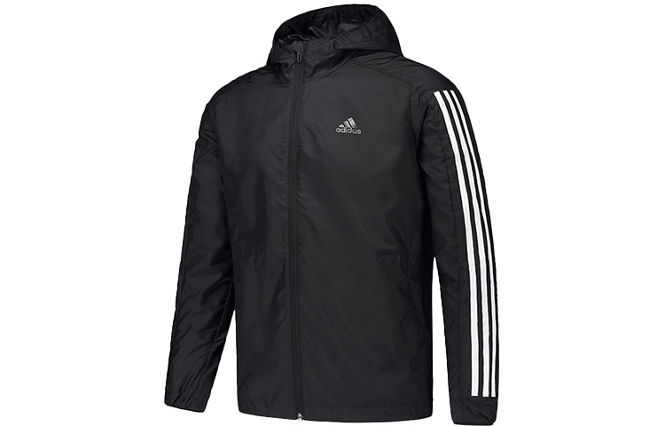 adidas Casual Sports Hoodie Jacket - Black EK4727