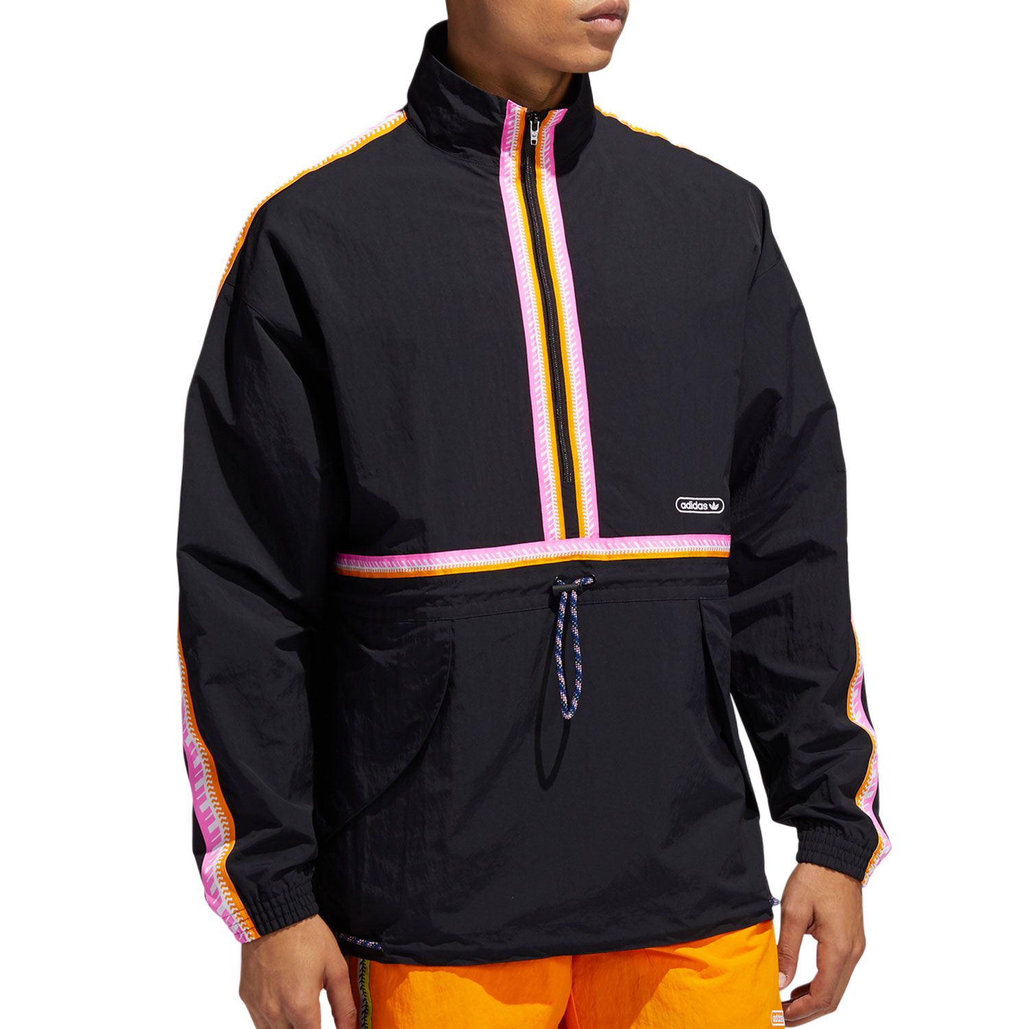 adidas Casual Sports Pullover Jacket - Black GN3896