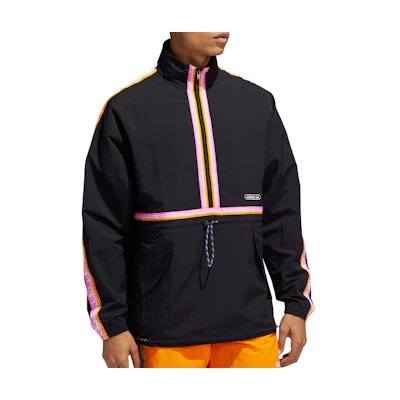 adidas Casual Sports Pullover Jacket - Black GN3896