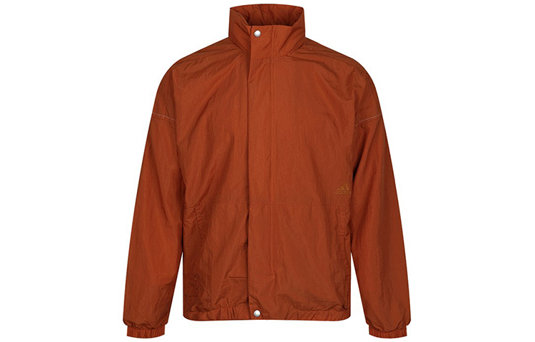 adidas Casual Sports Stand-Collar Jacket in Khaki Brown ED1935