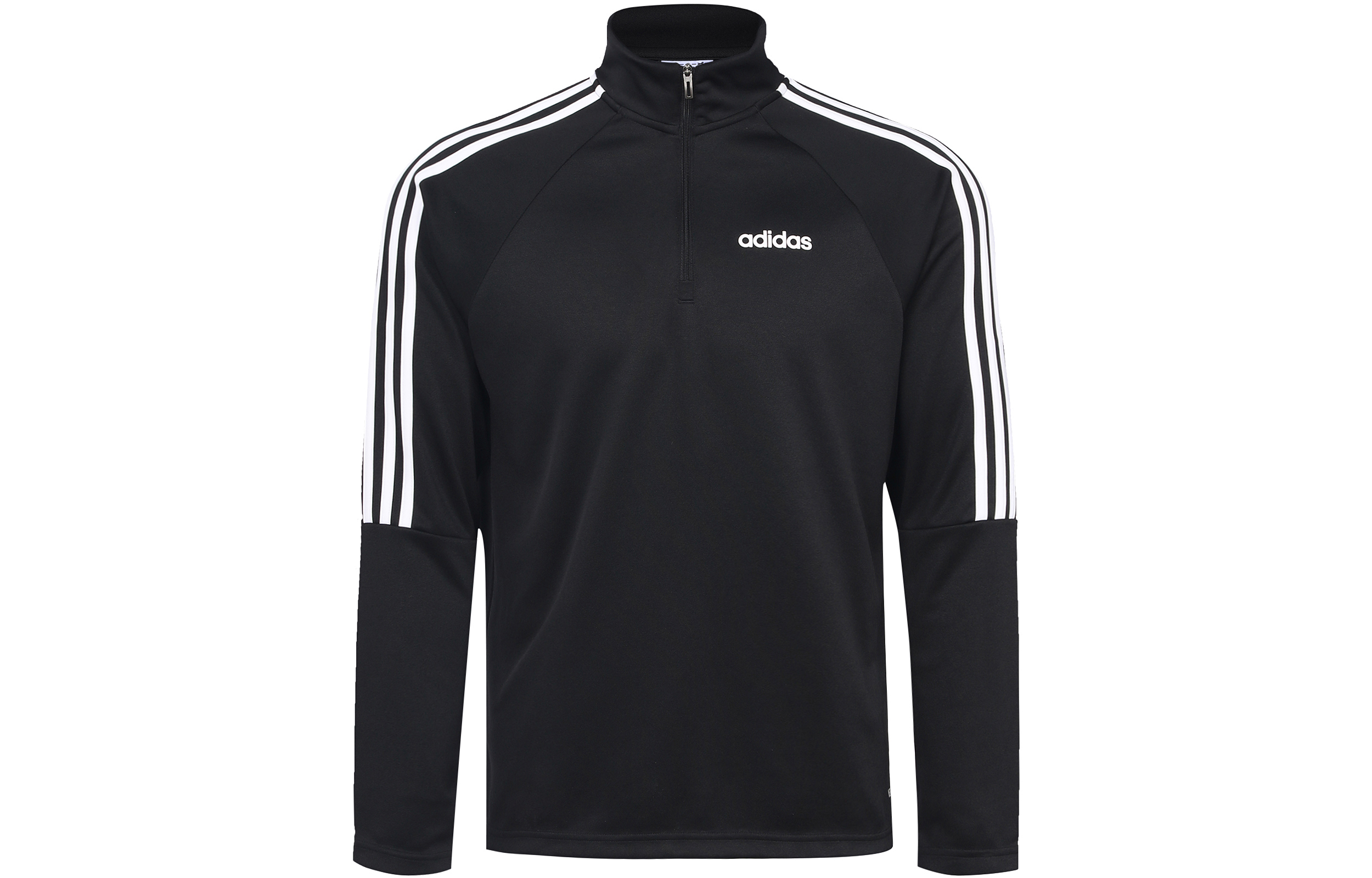 adidas Casual Striped Pullover Sweatshirt Black DY3145