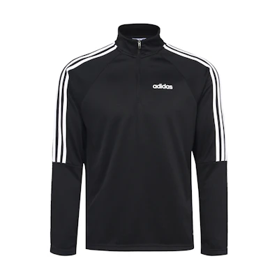 adidas Casual Striped Pullover Sweatshirt Black DY3145