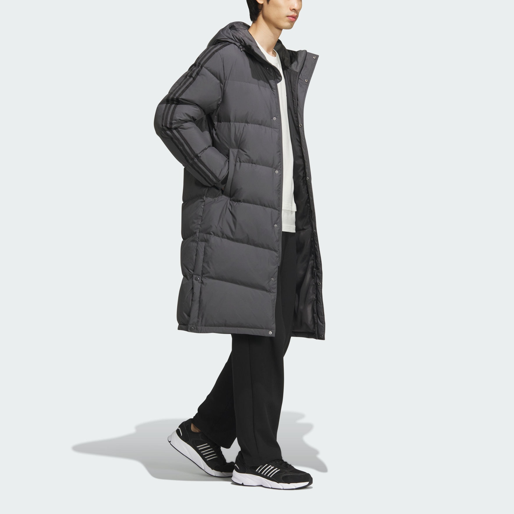 adidas Casual Warm Puffer Jacket Unisex Dark Grey JM9123 圖 5