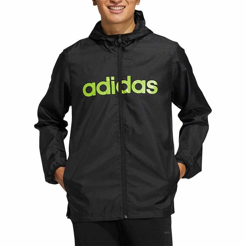 adidas Casual Windbreaker Hooded Jacket - Black GP4870