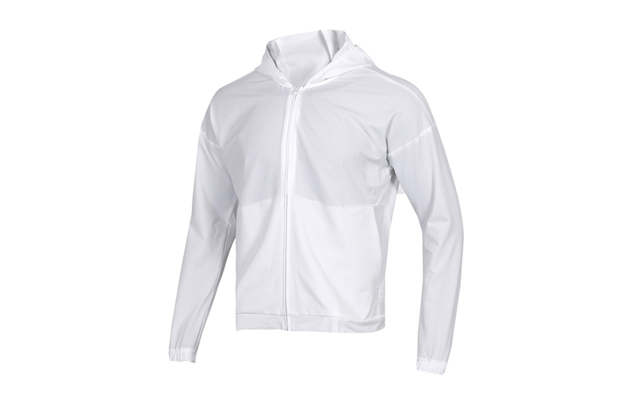 adidas Casual Woven Sports Jacket White DV1101